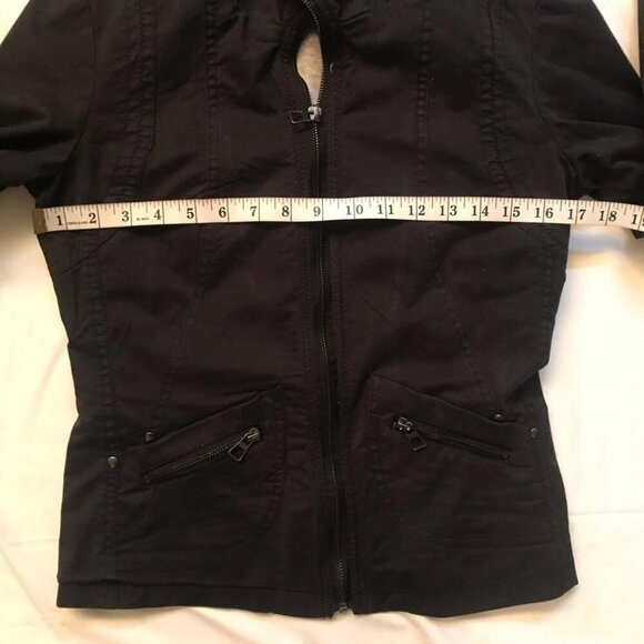 ‼️PRICE DROP‼️ Le Château Utility Jacket Black Edgy Zip-Up Cybergoth Style XS - Picture 7 of 10